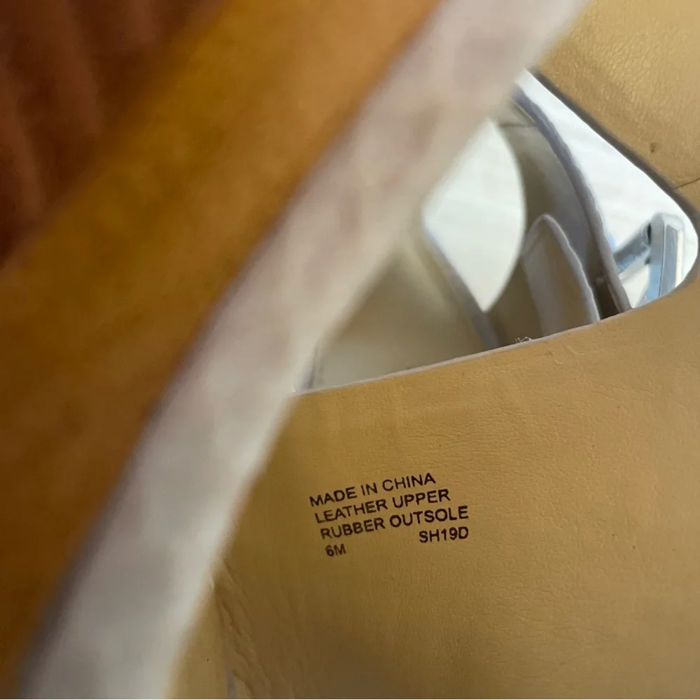 Michael Kors Josephine Snakeskin Embossed Wedge Open Toe Heels Sandals Size 6 - Picture 9 of 11